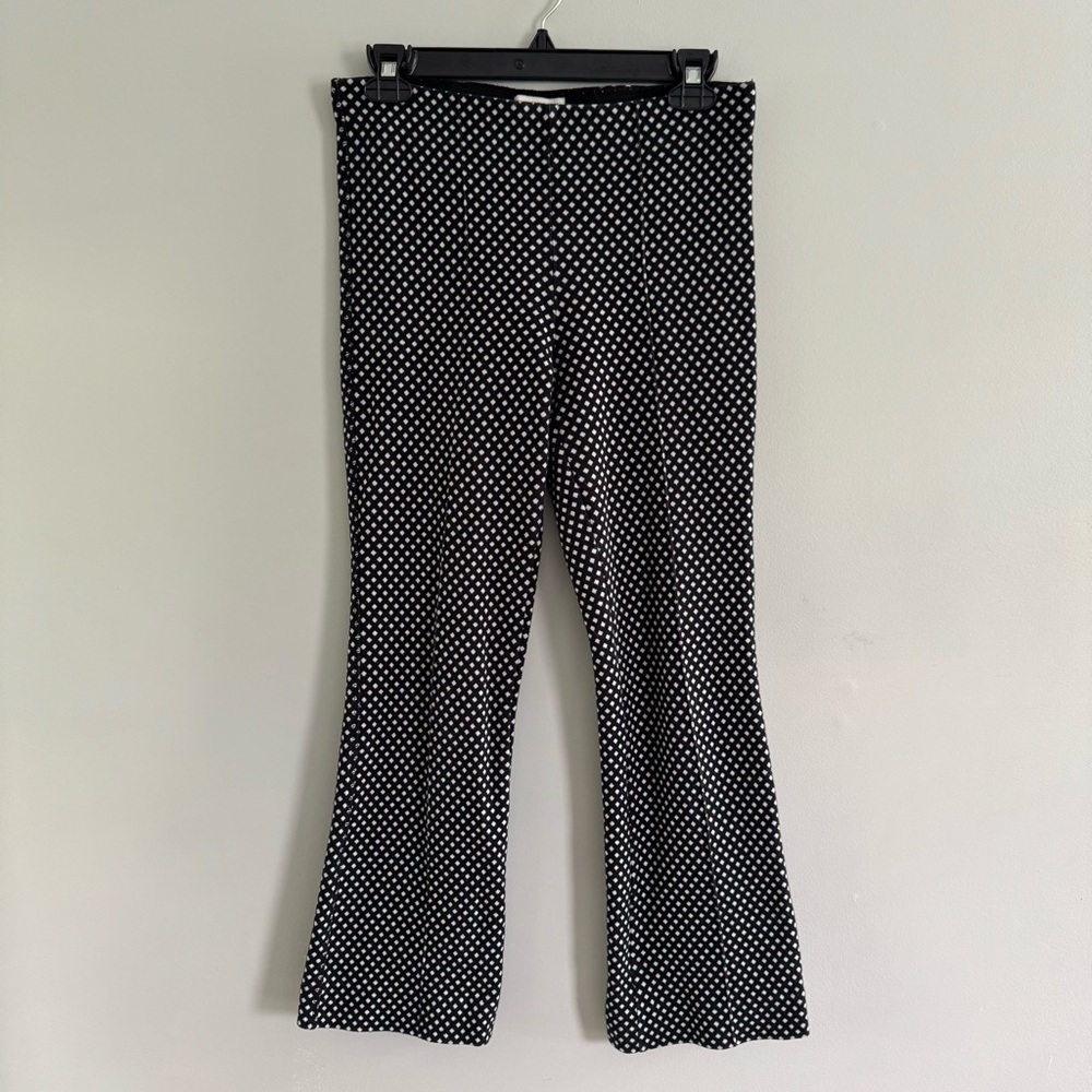 Anthropologie The Essential Crop Flare Elastic Waist Pants Size XS
